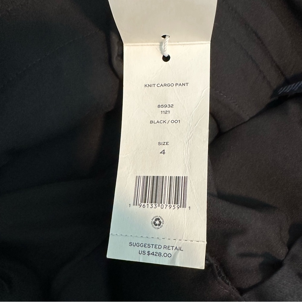 Tory Burch Knit Cargo Pant Wool Blend Black Women’s Cargo Pants Size 4 - Picture 11 of 15